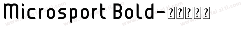 Microsport Bold字体转换